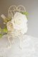 画像4: ラウンドブーケ　スワロ　クリスタルティアラ　オフホワイト幅(花のみ）２２cm色違い可