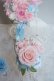 画像3: ミニーバックブーケ　花部分横幅　27cm　ピンク&ブルー　色違い可　 (3)