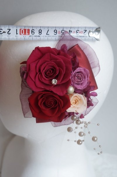 画像3: 花とリボンのヘッドドレス　ワニグチクリップの金具付タイプ