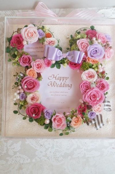 画像3: ウェルカムボード　ミニーII　アクリルフレーム　リース型34×35　　