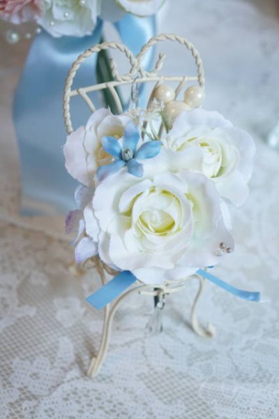 画像11: newミッキーブーケ　ラウンド　アーティフィシャルフラワー　リストレットプレゼント　スワロ　花のみ２2-23ｃｍ　キャンペーン