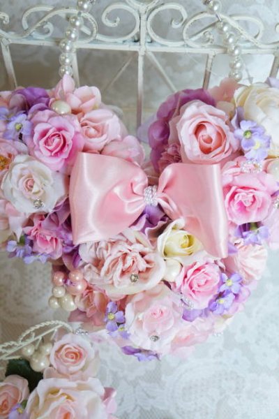 画像4: ミニーバックブーケ半球タイプ　スワロ　アーティフィシャルフラワー　リストレットプレゼント付き　色違い可II