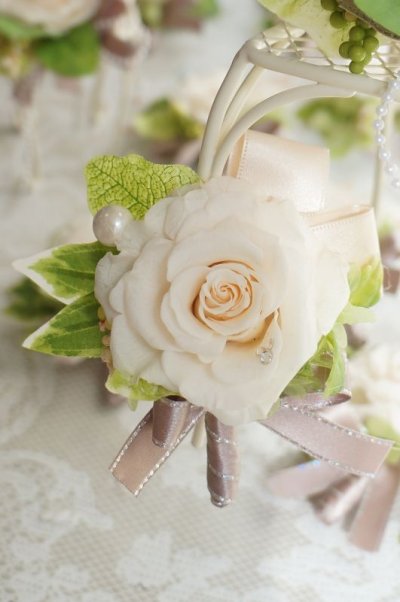 画像6: コサージ　ブートニア　ブライズメイド　グルームズマンへもI　ご希望イメージうかがってデザイン作成いたします