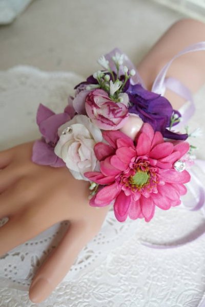 画像8: かごバスケットブーケ　アーティフィシャルフラワー　