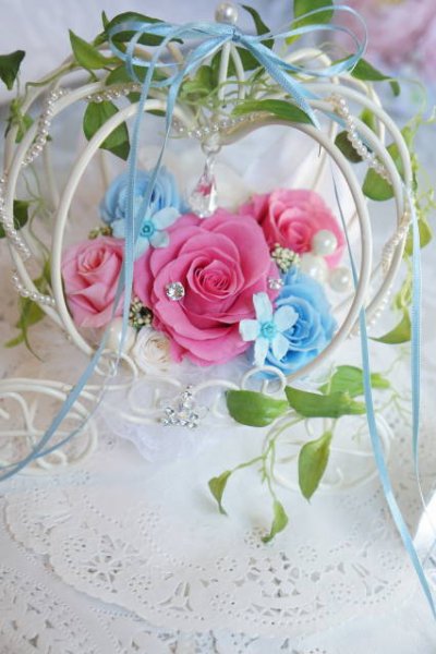 画像5: ウェルカムフラワーかぼちゃの馬車L　ホワイト