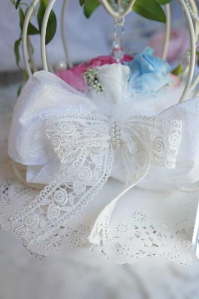 画像3: ウェルカムフラワーかぼちゃの馬車L　ホワイト