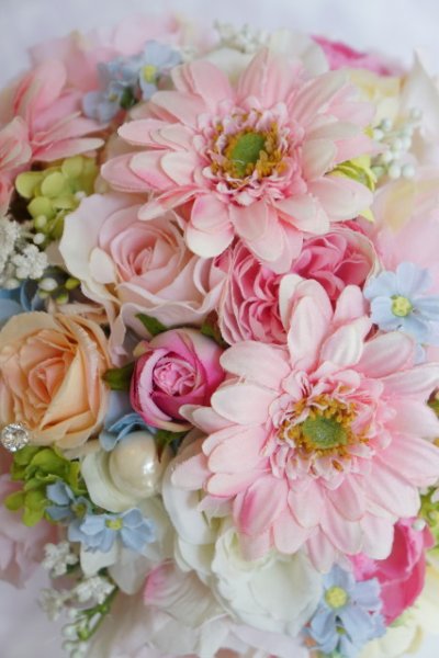 画像3: ラウンドブーケ　大きさ２０センチ（花のみ）　アーティフィシャルフラワー　リストレットプレゼント　スワロ　キャンペーン