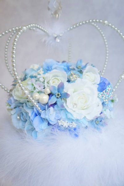 画像4: クラウンステッキブーケ　フェザーたっぷりデザイン　トール　高さ約７８cm