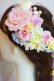 画像2: ヘッドドレス  バック花冠風　耳上のボリュームタイプ　小花セット　アーティフィシャルフラワー (2)