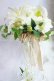 画像5: キャスケードブーケ　アーティフィシャルフラワー　カサブランカ　薔薇ホワイト　　小花等　スワロ　横幅（花のみ）28-30cm　　色違い可