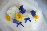 ヘッドドレス　セット　ドナルドイメージプ薔薇のプチセット　アーティフィシャル　パール付き