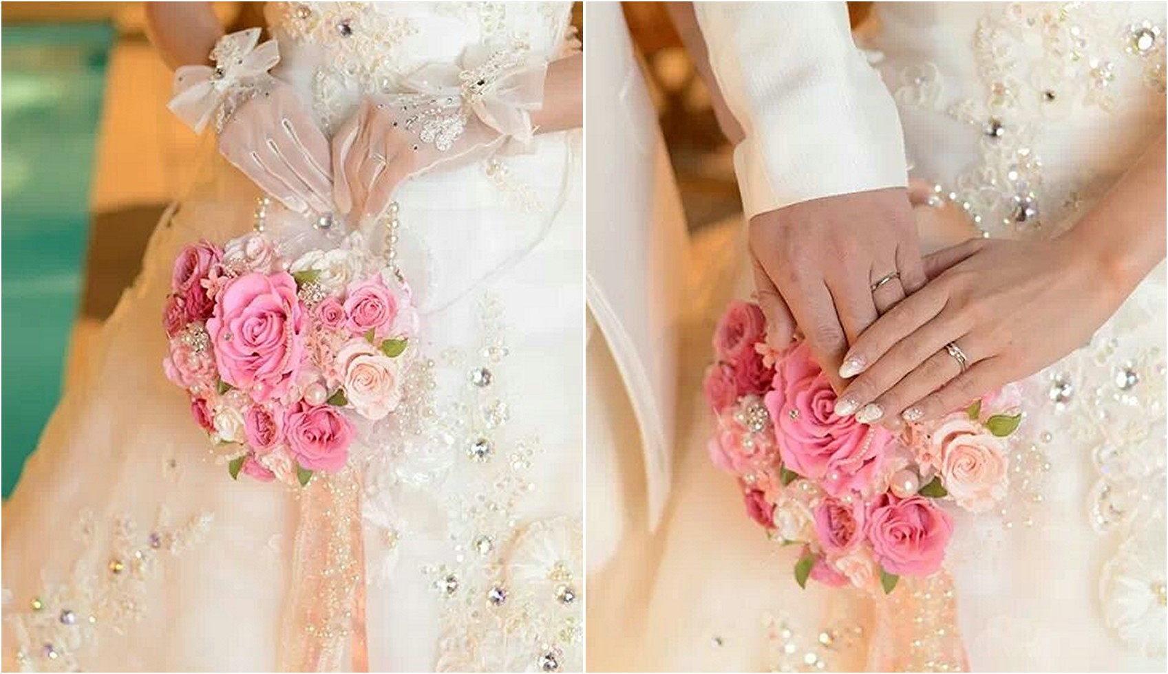 バックブーケ　プリザーブドフラワー