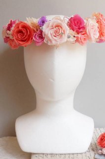 花冠 薔薇たっぷりボリュームタイプ プリザーブドフラワー