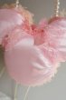 画像4: ミニーバックブーケ　花部分横幅　27cm　淡いピンク　色違い可　 (4)