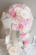 画像6: キャスケードブーケ　スワロ　ミッキーモクバ幅広ラメリボン　(花のみ）22cm (6)
