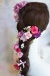 画像3: ヘッドドレス  ミッキーシェイプ薔薇付き　小花セットII　アーティフィシャルフラワー (3)