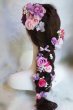 画像1: ヘッドドレス  ミッキーシェイプ薔薇付き　小花セットII　アーティフィシャルフラワー (1)